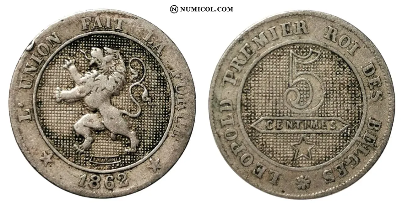 Moneda 5 Centimes - Leopoldo I