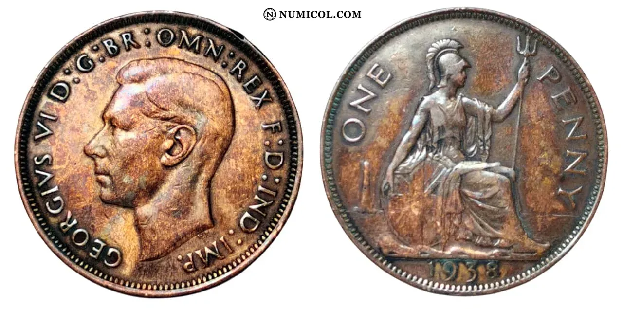 1 Penny - George VI (with 'IND:IMP')