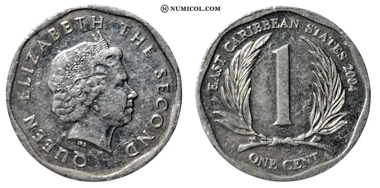 1 Cent - Isabel II (4.º retrato)