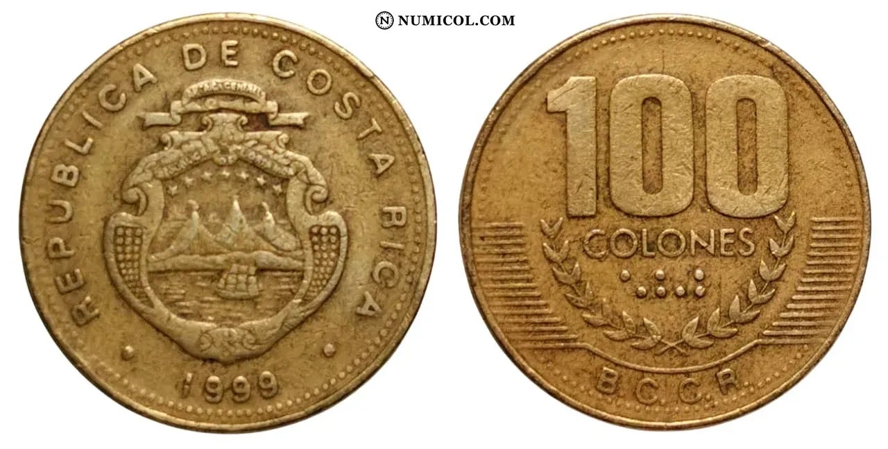 Moneda 100 Colones (No magnética)