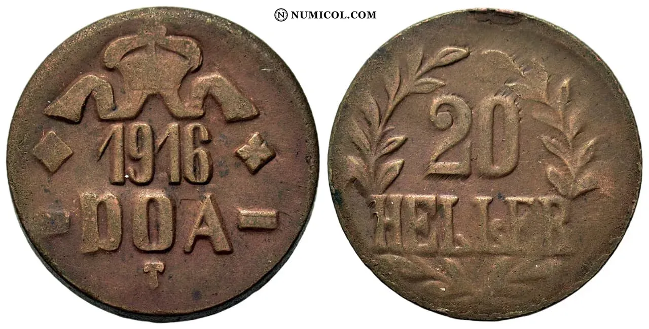 Moneda 20 Heller - Guillermo II (Tabora Emergency Coinage)