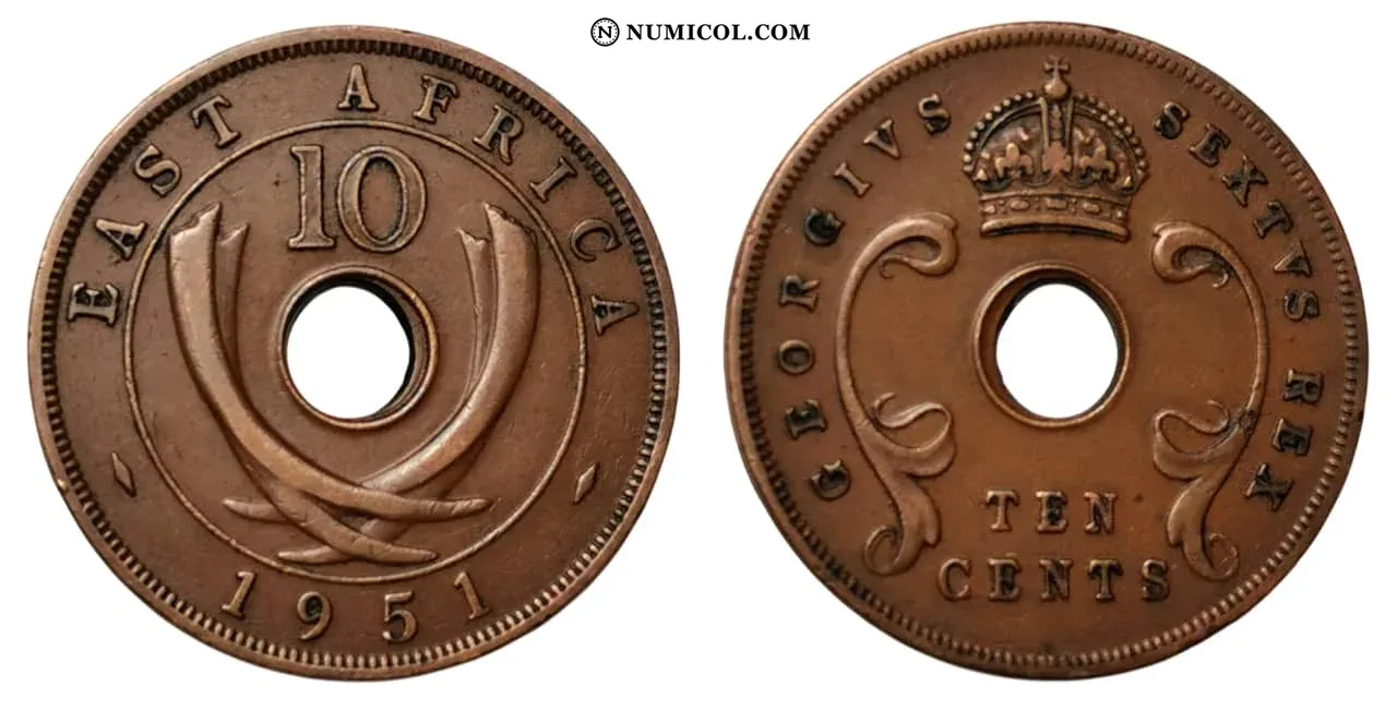 Moneda 10 Cents - Jorge VI