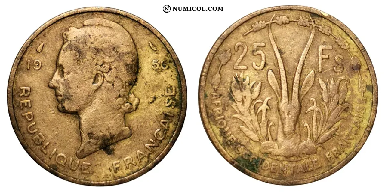 Moneda 25 Francos