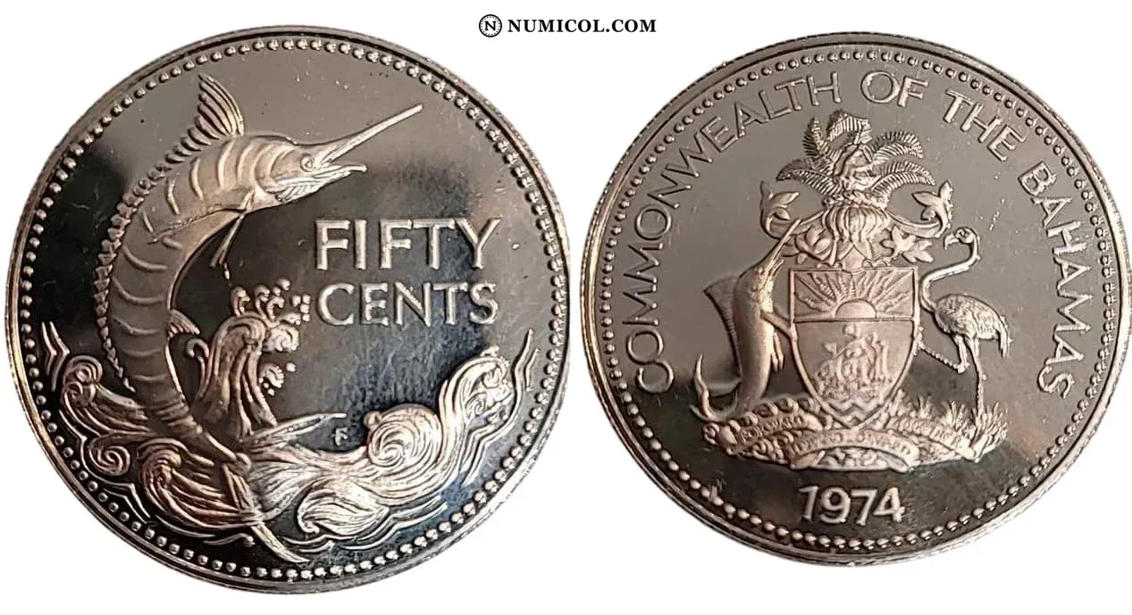 50 Cents - Isabel II Silver Proof Issue