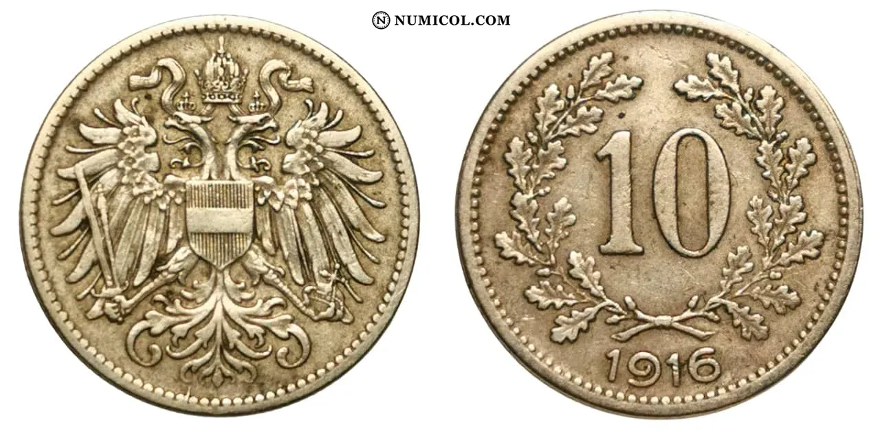10 Heller (Austrian shield)