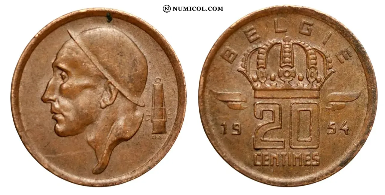 20 Centimes (Texto en neerlandés)