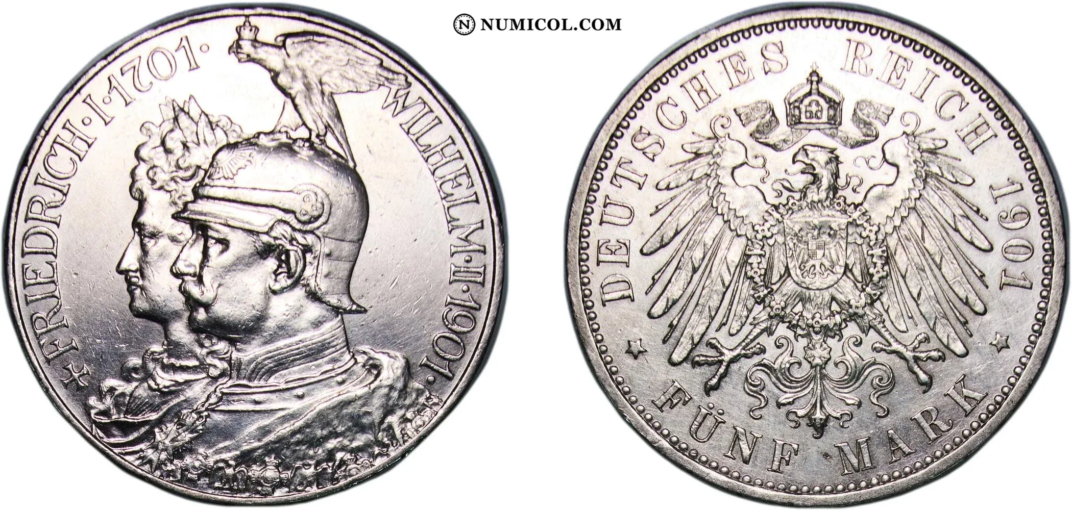 Alemania • 5 5 Mark - William II Kingdom of Prussia