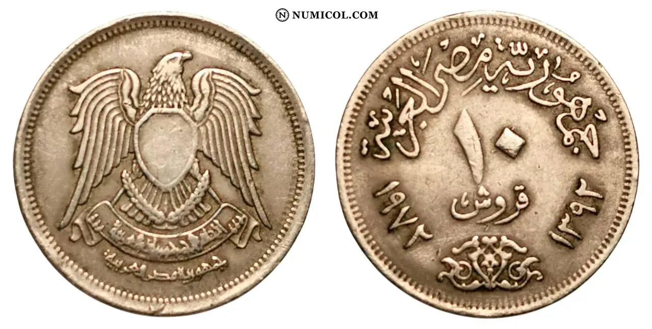 Moneda 10 Qirsh