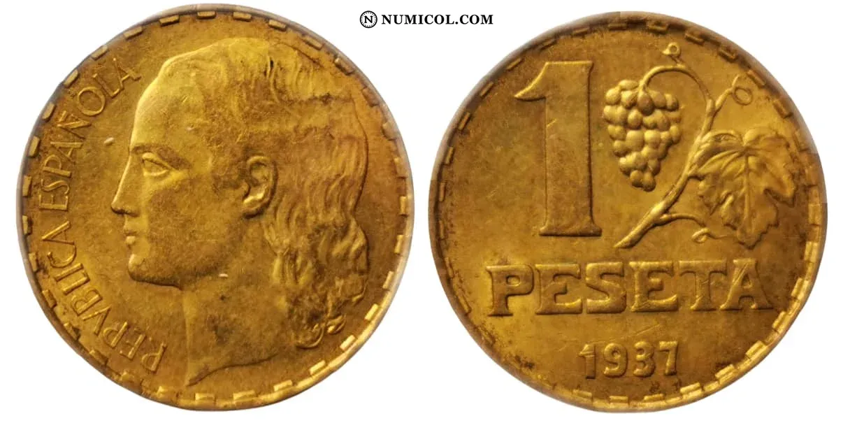 1 Peseta "Rubia" - II Republic