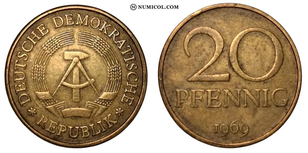 Moneda 20 Pfennigs