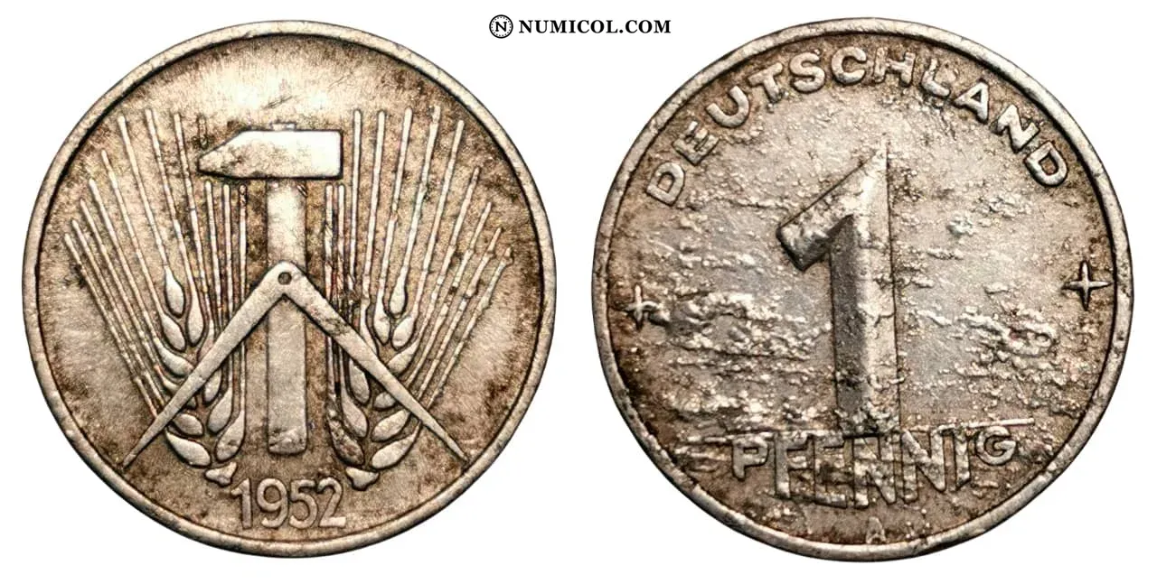 Moneda 1 Pfennig