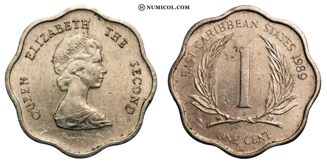 1 Cent - Isabel II (2.º retrato)