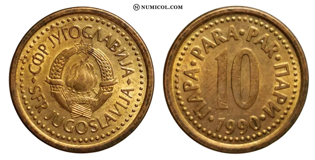 Moneda 10 Para año 1990