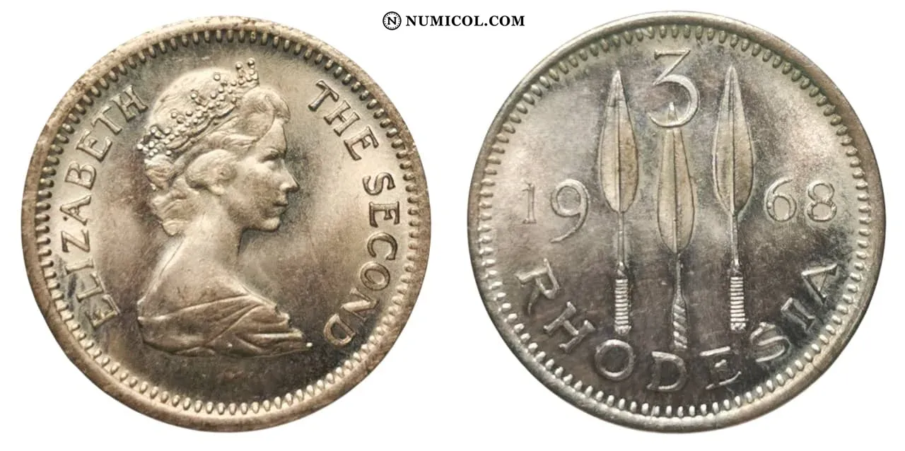 Moneda 3 Peniques - Isabel II (2.º retrato)
