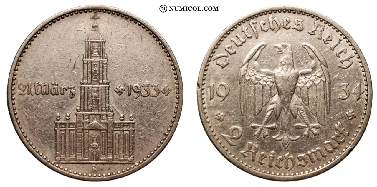 2 Reichsmark (Potsdam Garrison Church)
