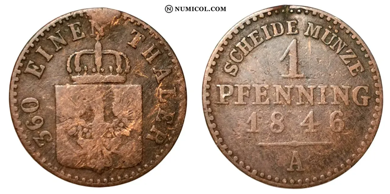 1 Pfenning - Frederick William IV