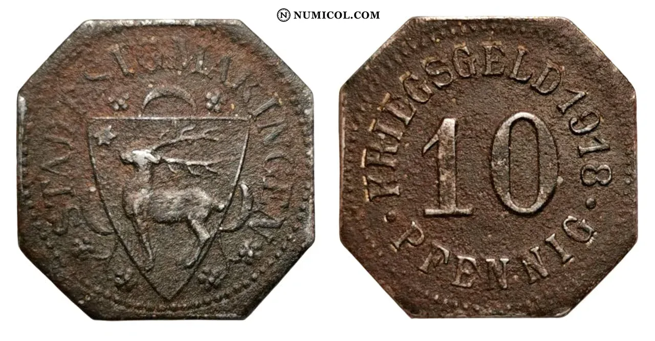 10 Pfennigs - Sigmaringen