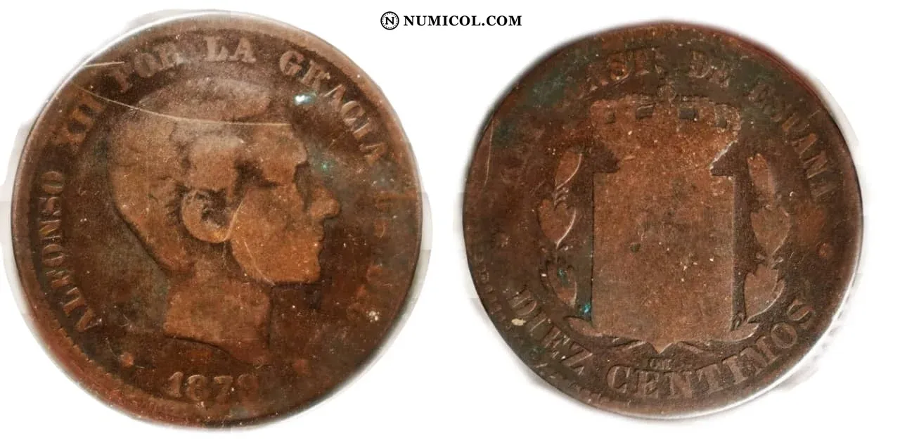 10 Centimos - Alfonso XII