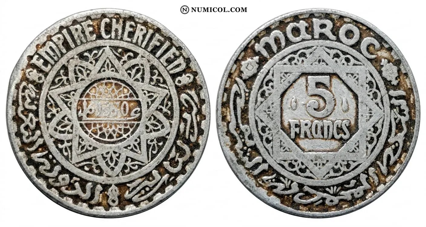 5 Francos - Mohammed V