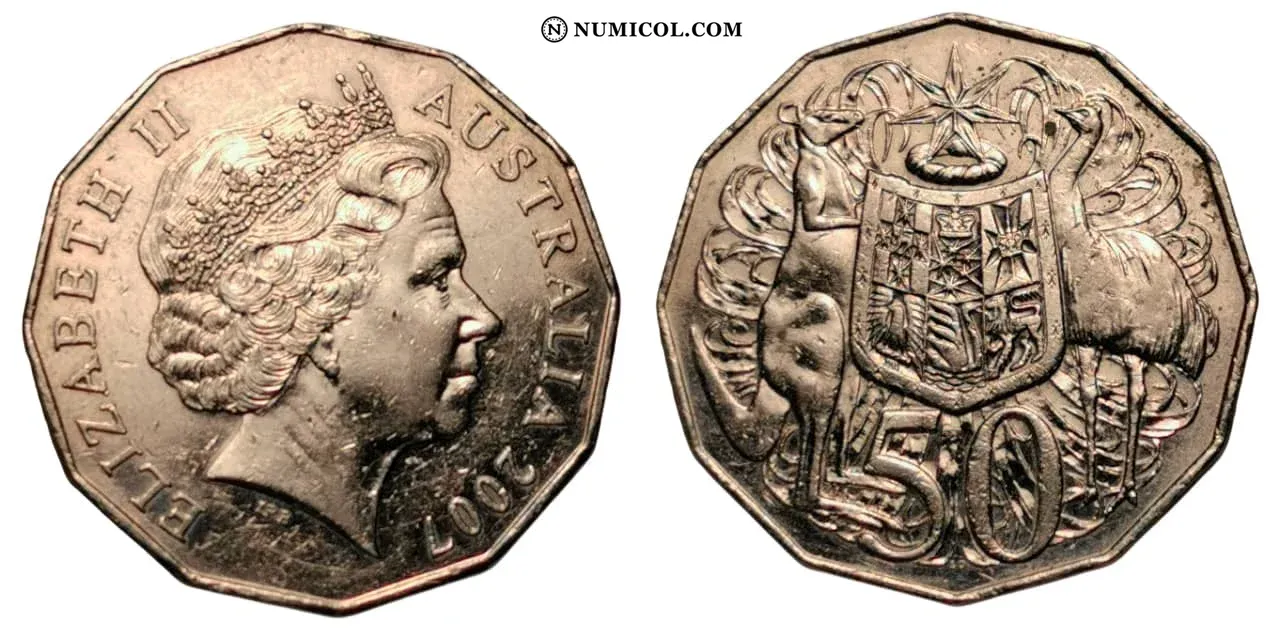 50 Cents - Elizabeth II (4th Portrait)