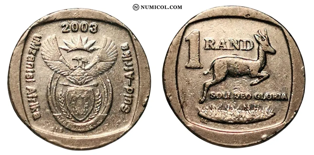 Moneda 1 Rand (uMzantsi Afrika - Suid-Afrika) año 2003