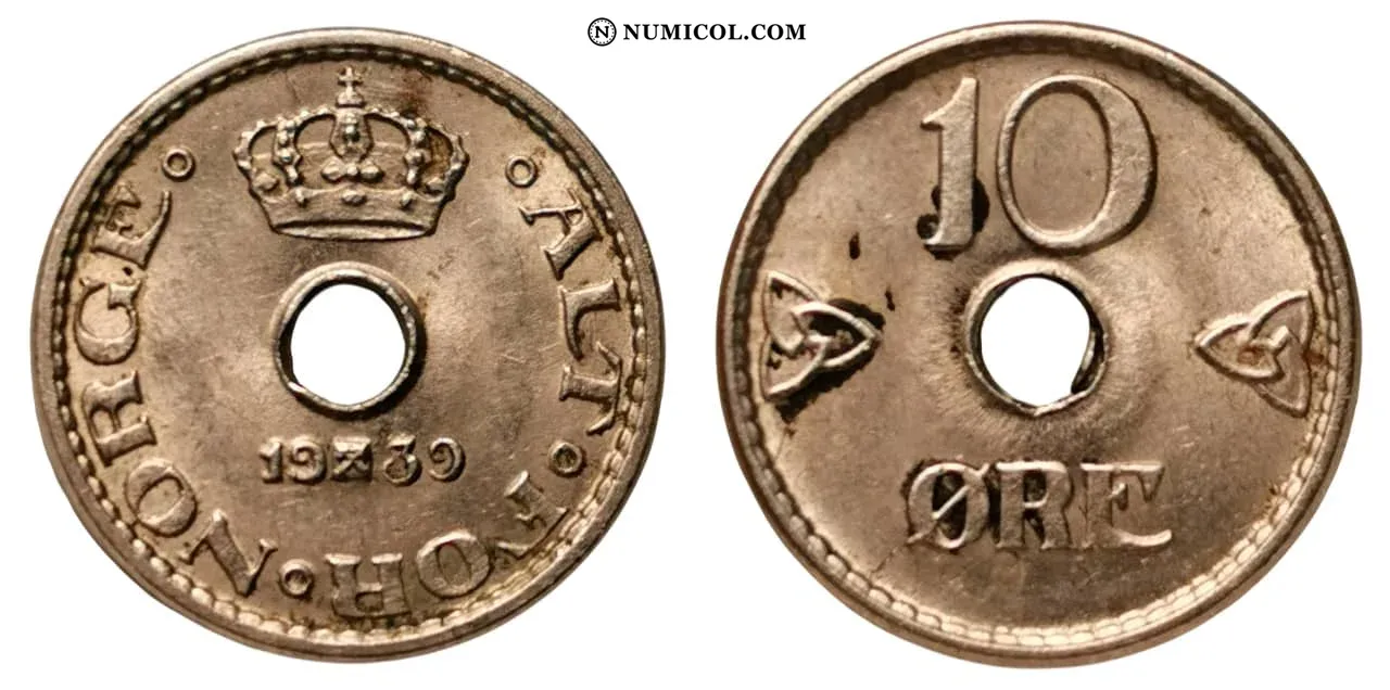 10 Øre - Haakon VII