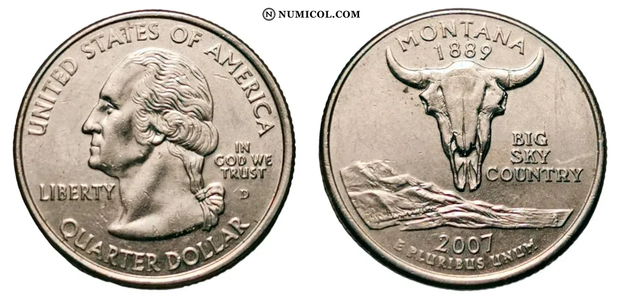 ¼ Dollar "Washington Quarter" (Montana)