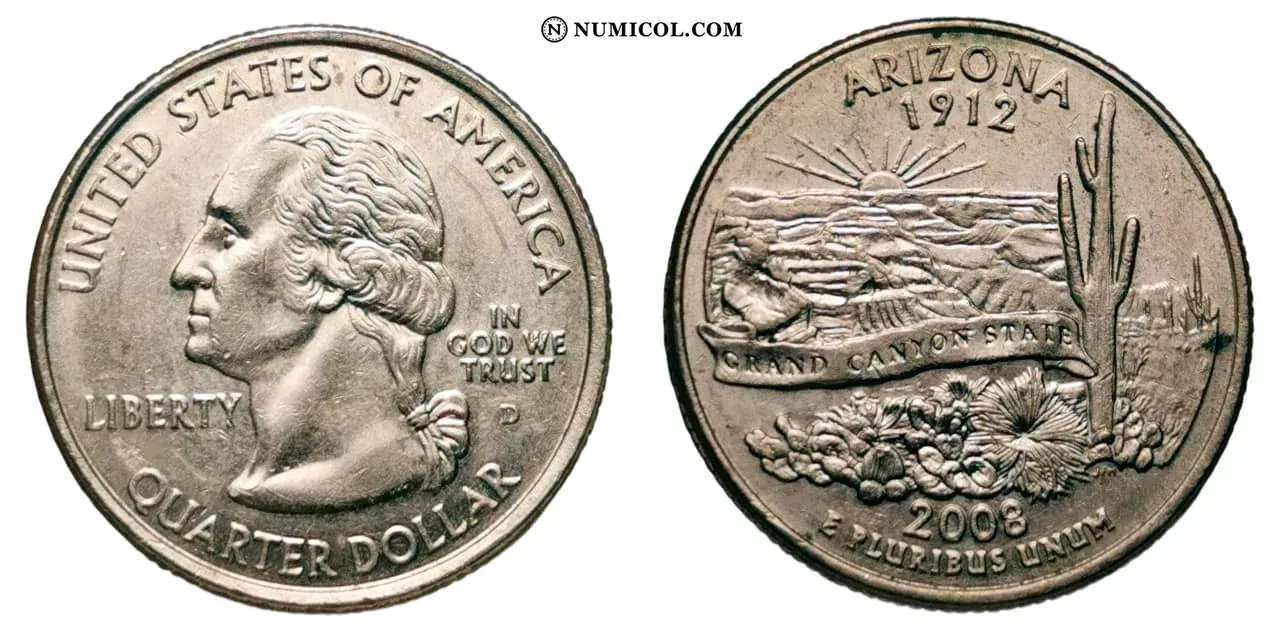 ¼ Dollar "Washington Quarter" (Arizona)