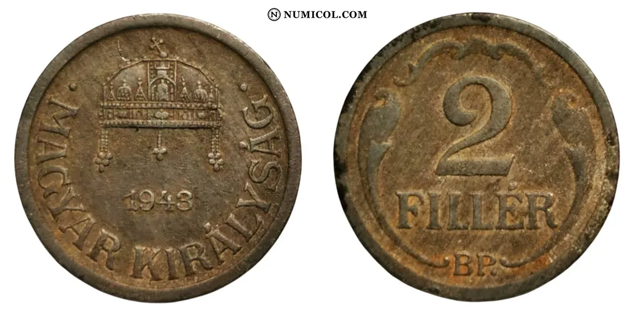 2 Fillér - Miklós Horthy