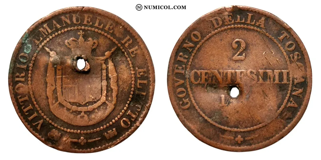 2 Centesimi - Victor Emmanuel II (Tuscany)
