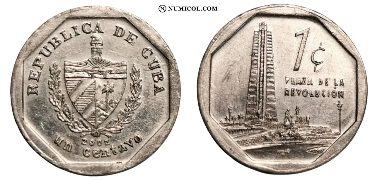 Moneda 1 Centavo año 2002
