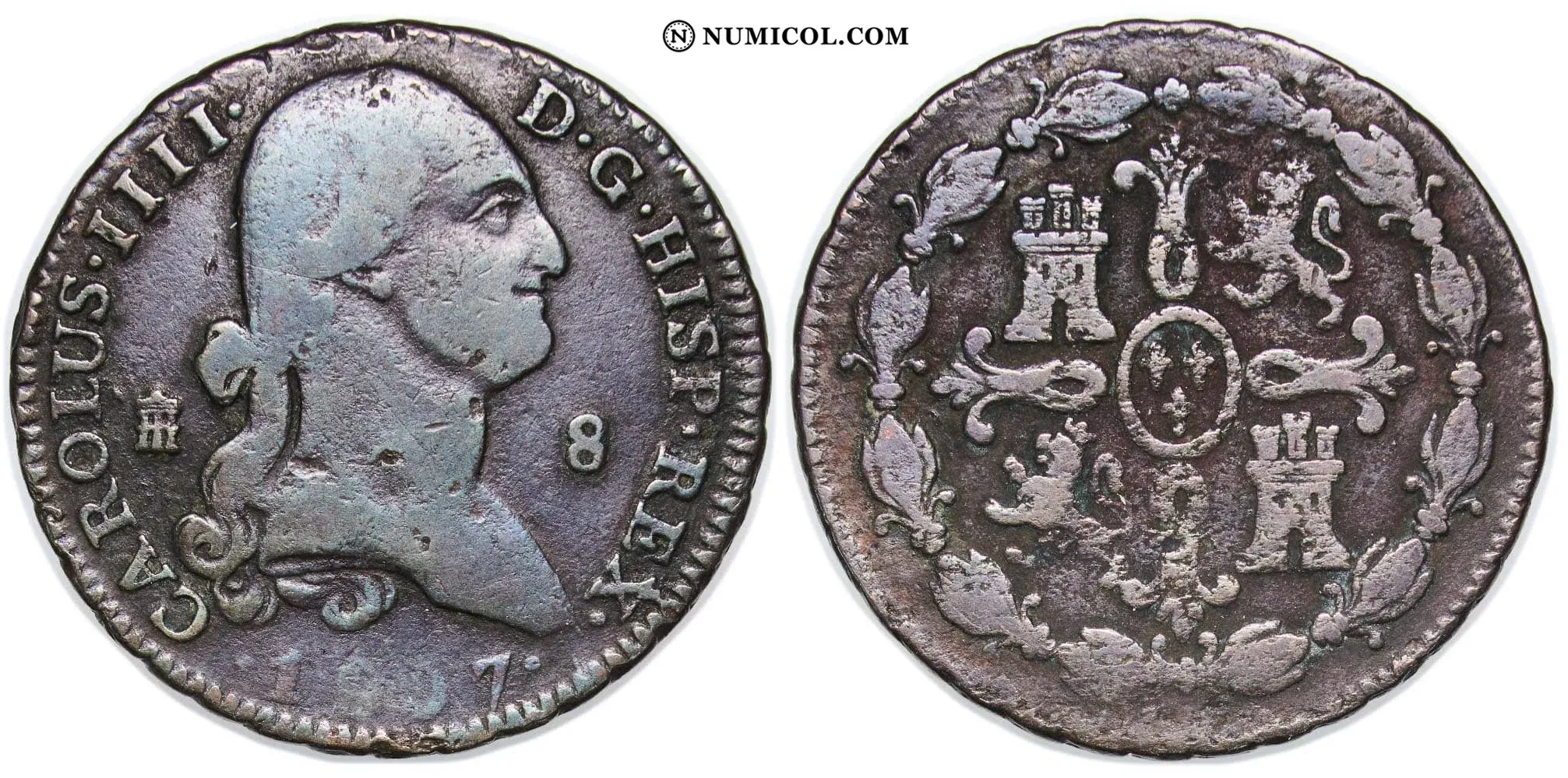 8 Maravedis - Charles IV