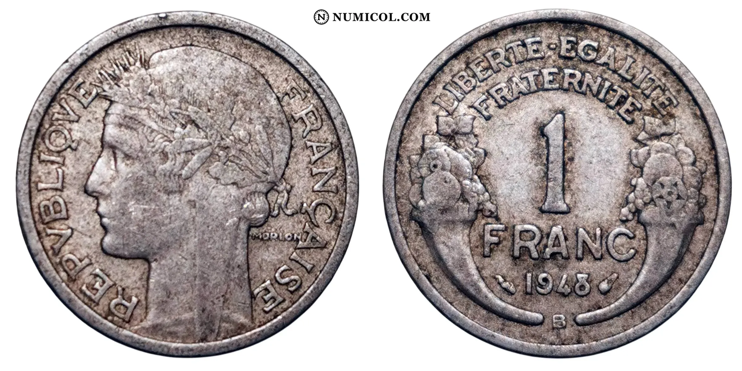 1 Franc (aluminium, light type)
