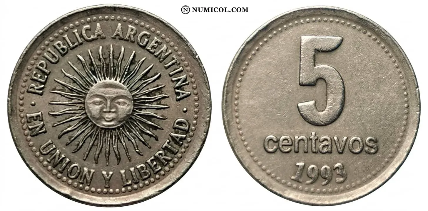 Moneda 5 Centavos