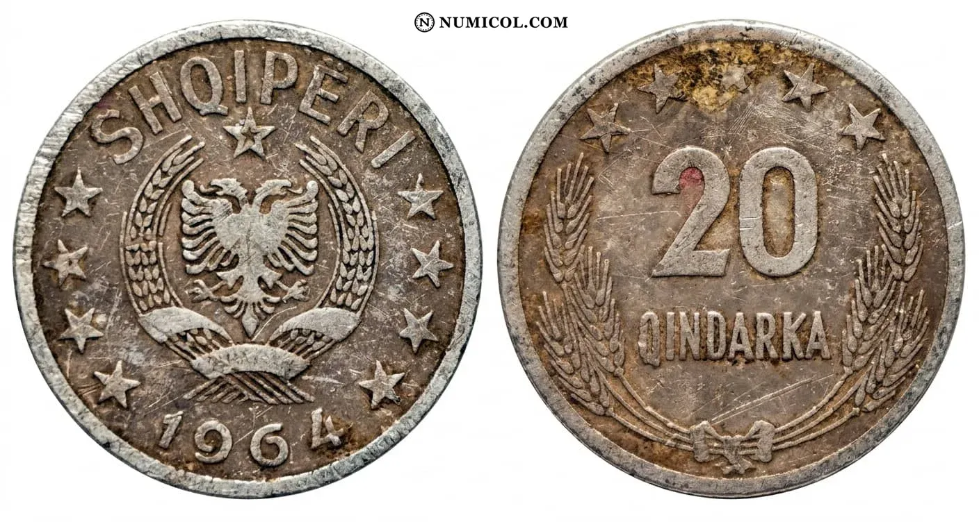 Moneda 20 Qindarka