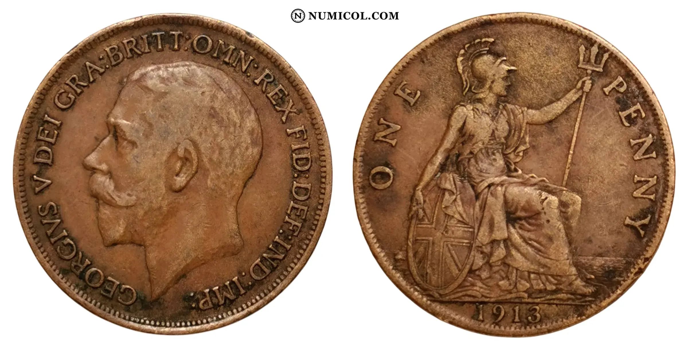 Moneda 1 Penique - Jorge V