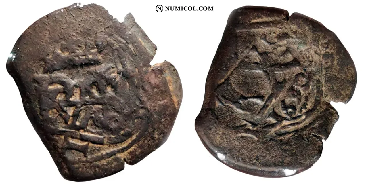 4 maravedis - Philip IV countermarked