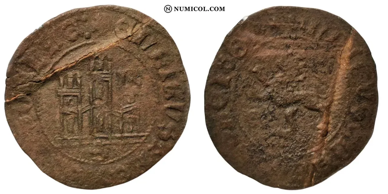 Moneda Maravedi - Enrique IV Seville año 