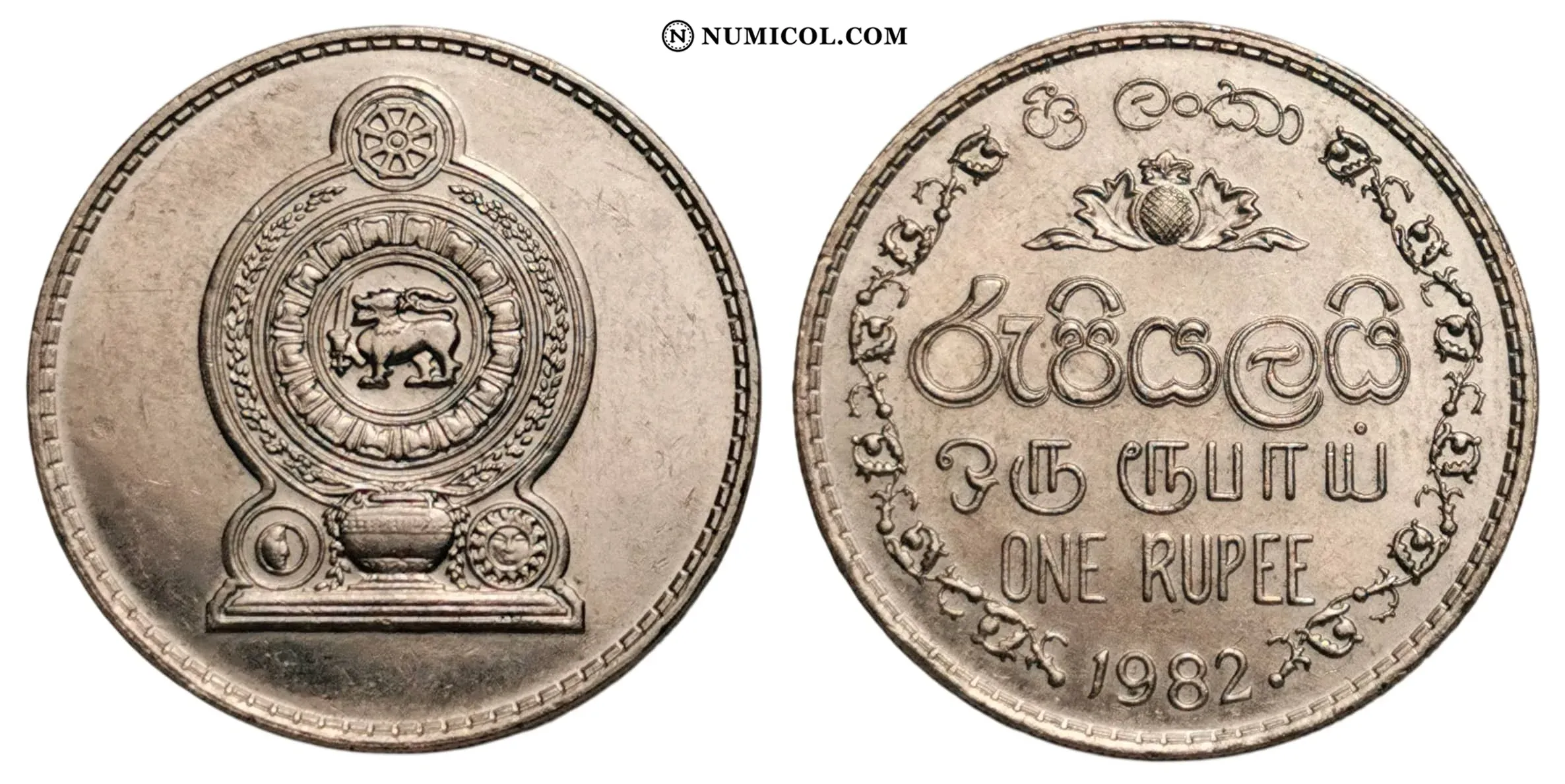 Moneda 1 Rupee (no magnética)