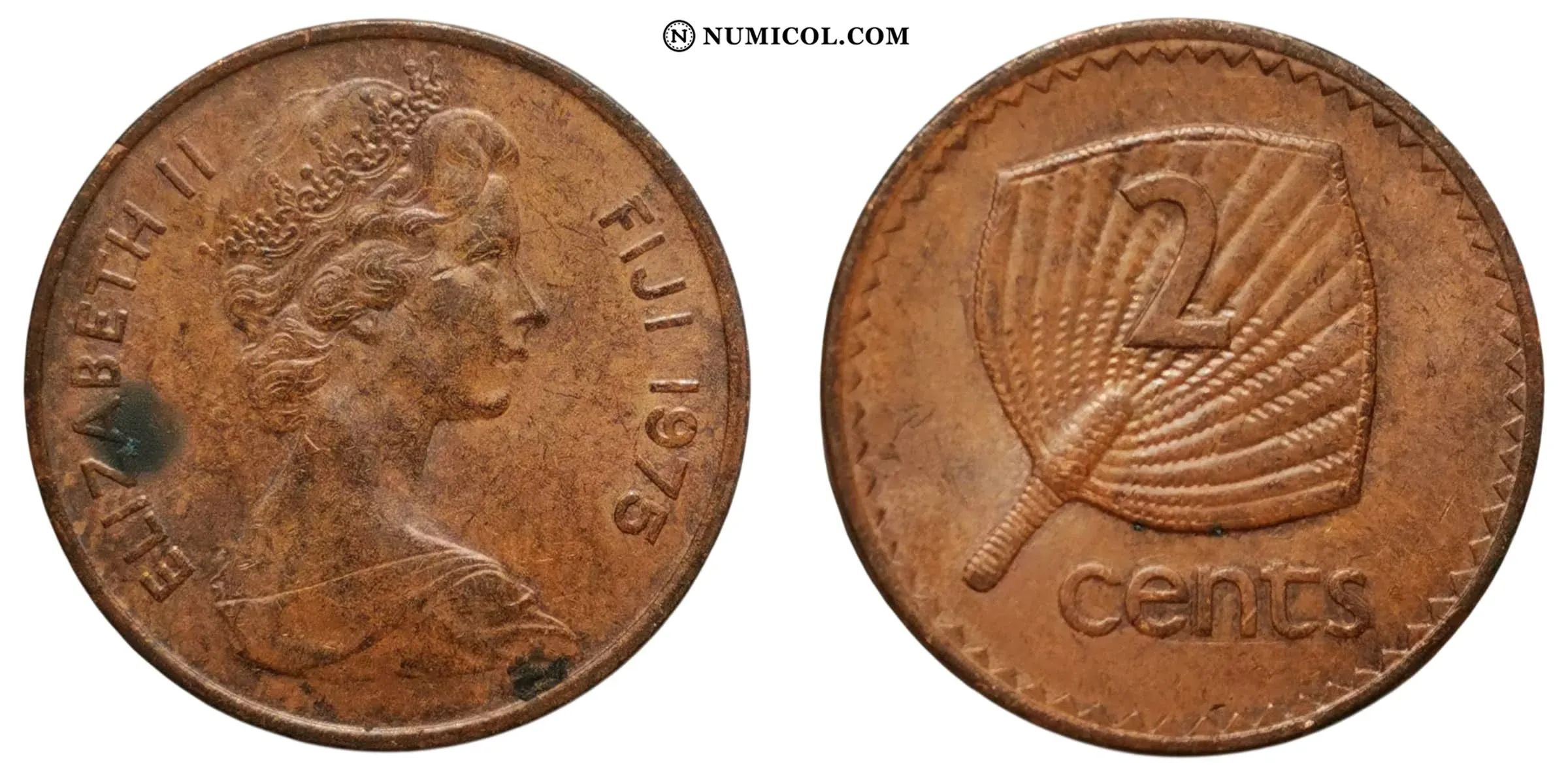 Moneda 2 Cents - Isabel II (2.º retrato)