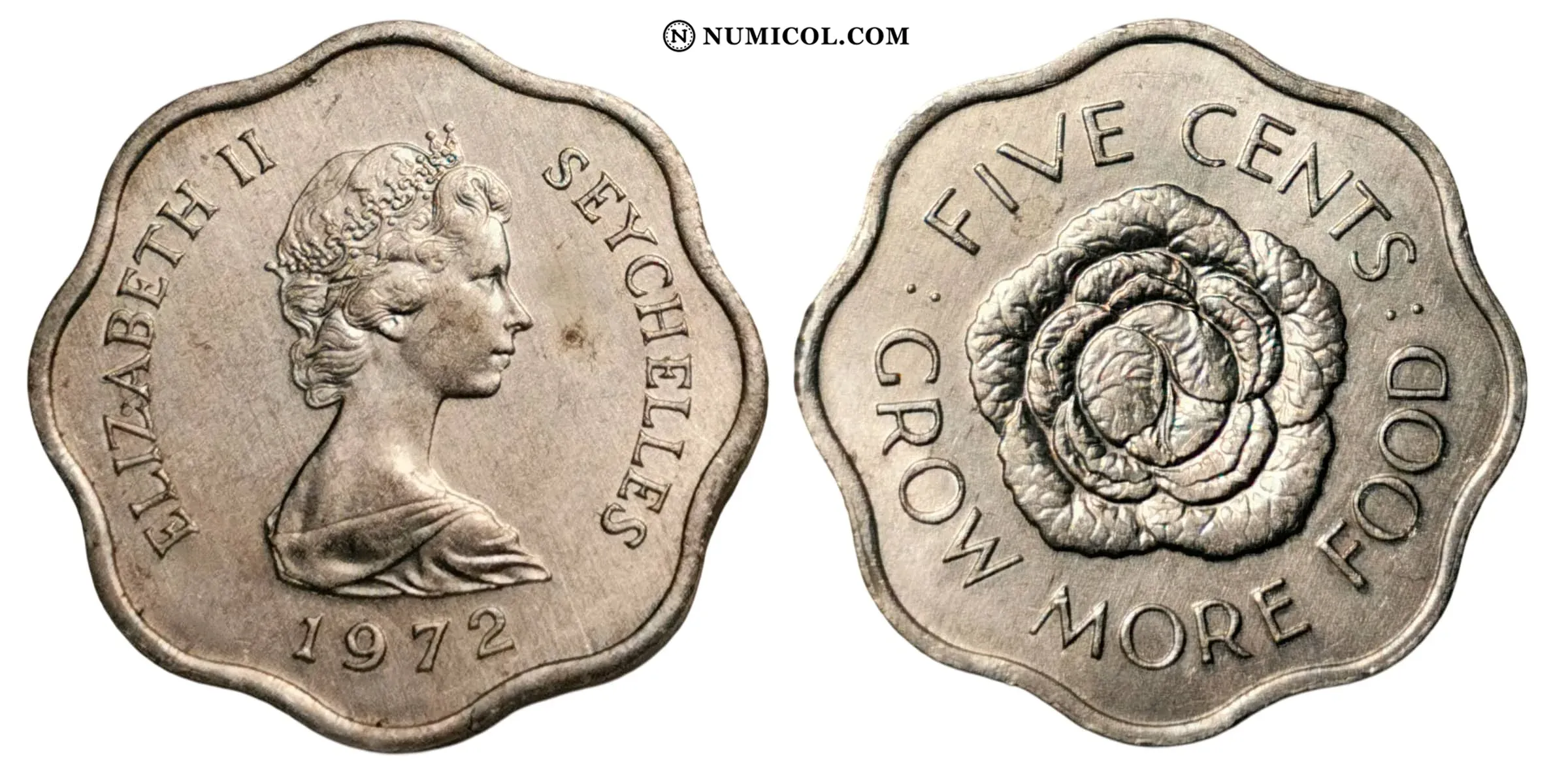 5 Cents - Elizabeth II (2nd portrait - FAO)