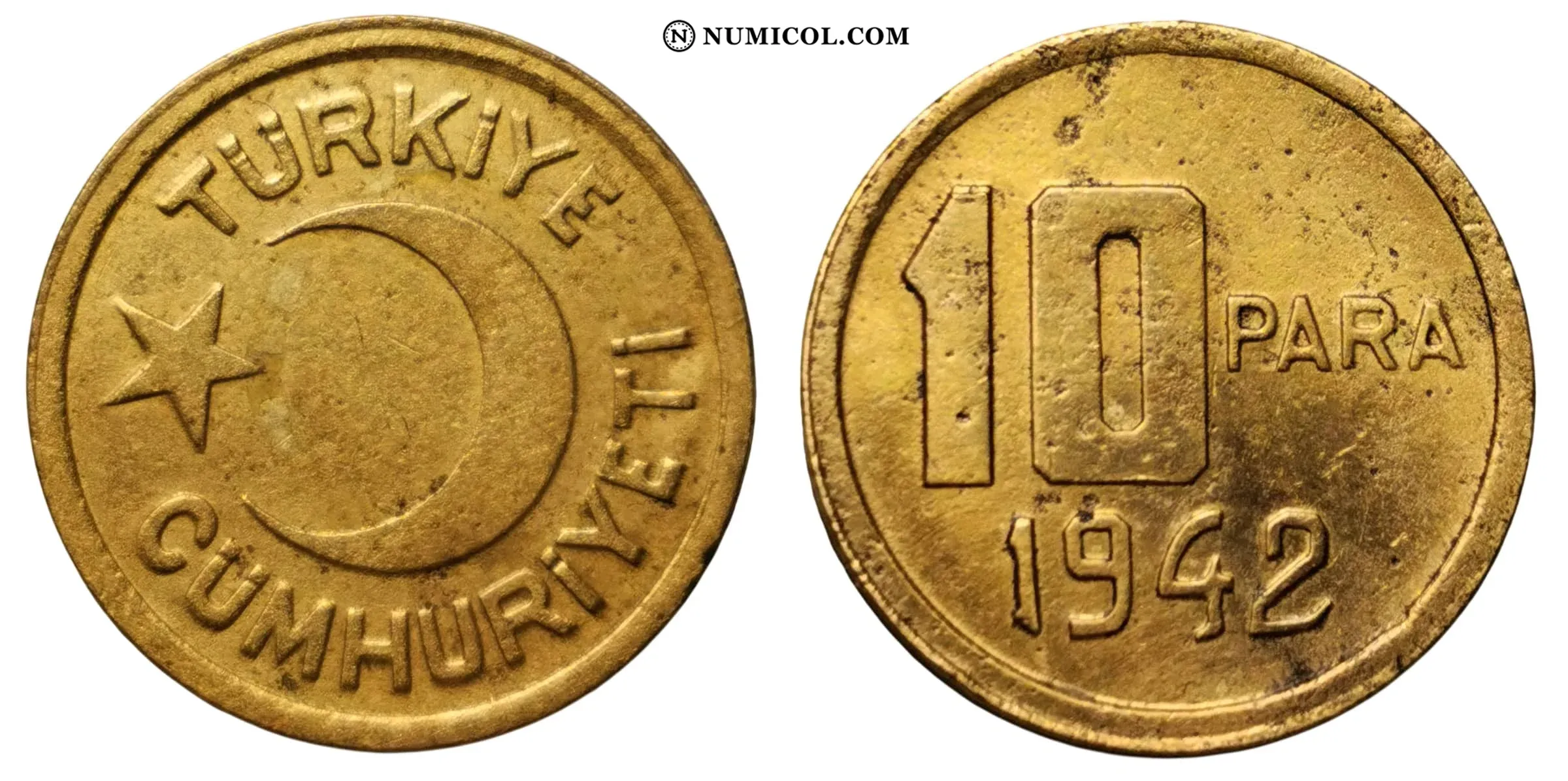 Moneda 10 Para año 1942