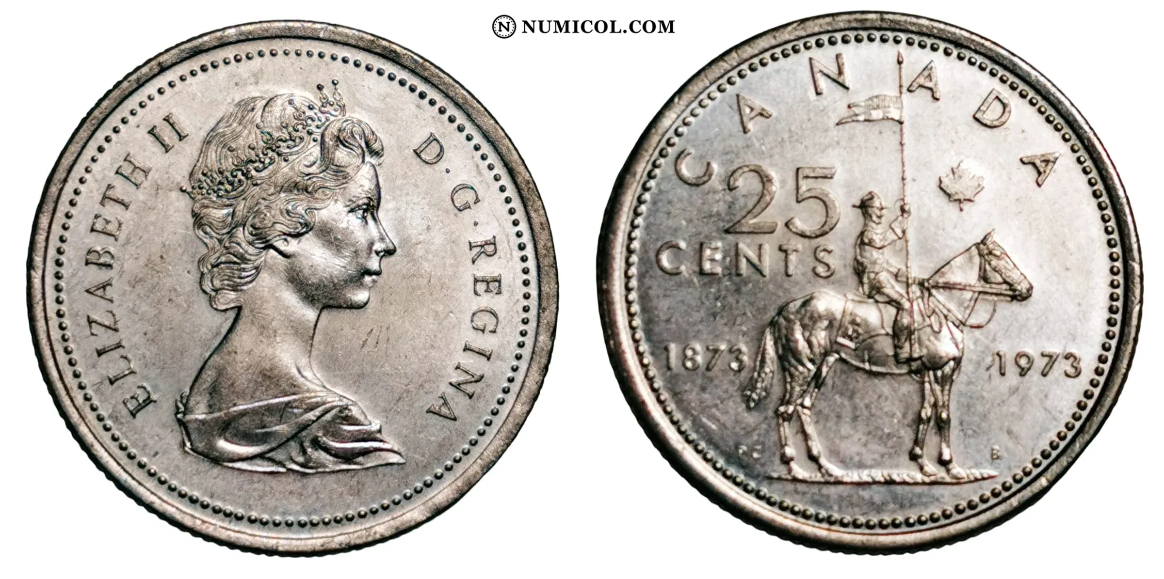 25 Cents - Elizabeth II (2nd portrait; Royal Canadian Mounted Police)