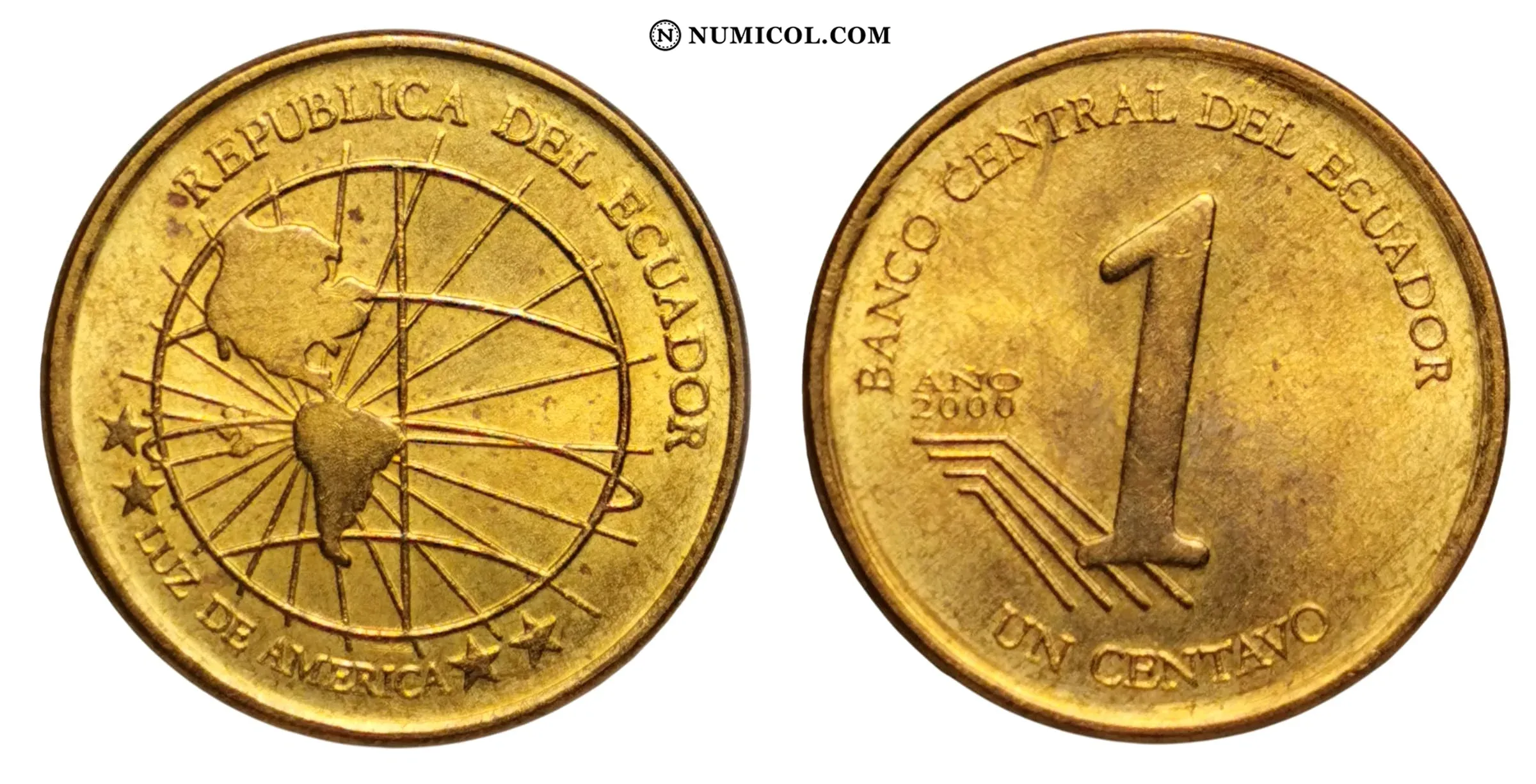 Moneda 1 Centavo año 2000