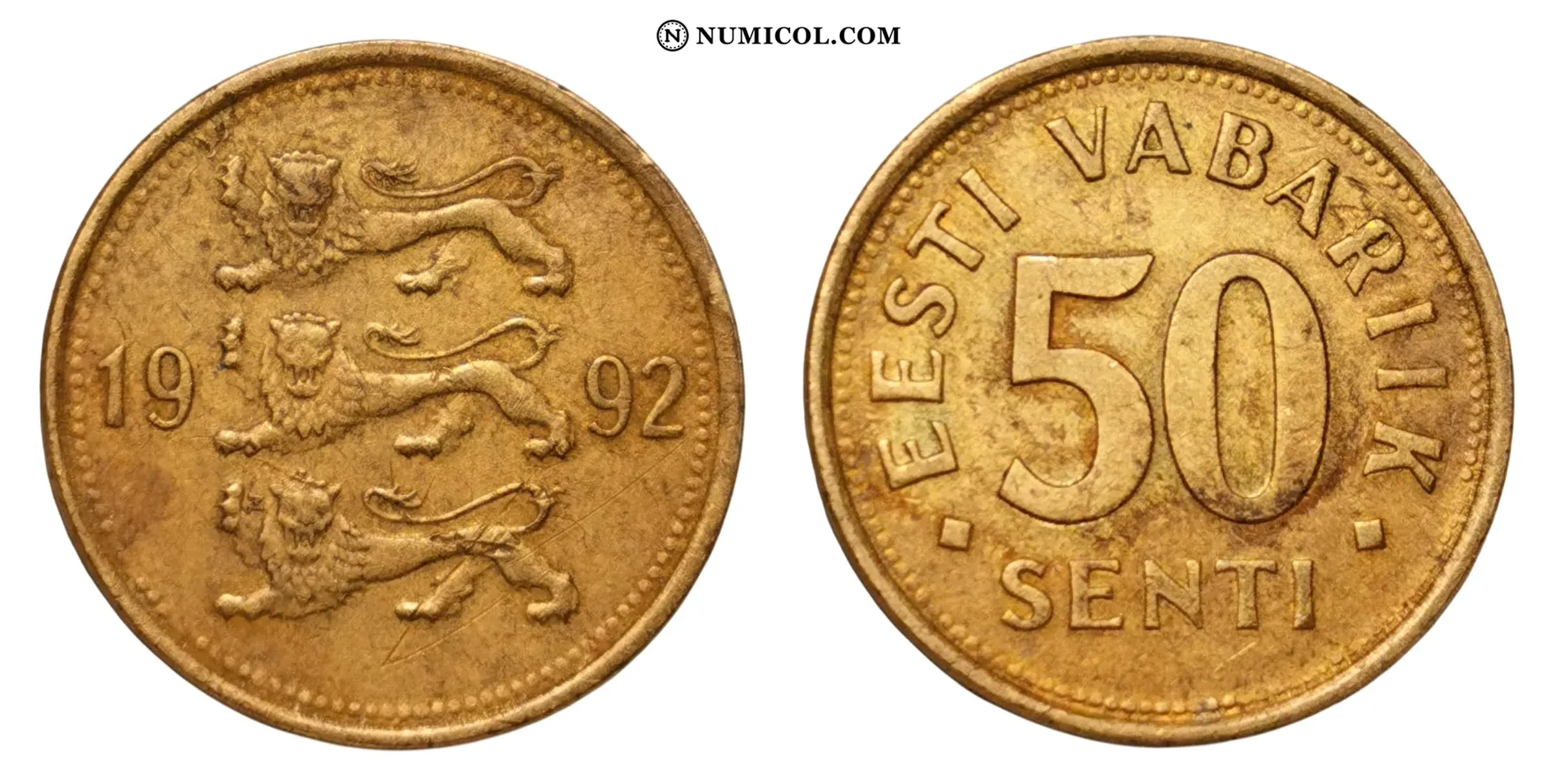 Moneda 50 Senti año 1992