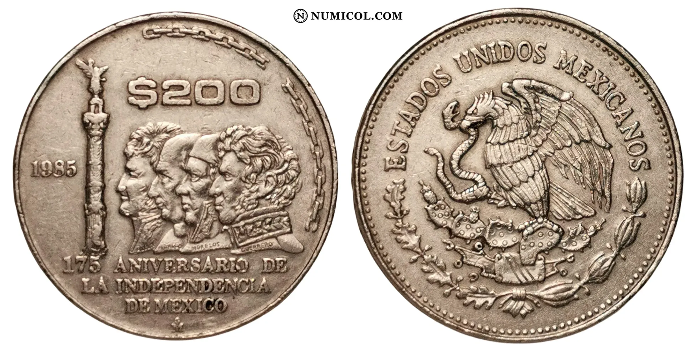 200 Pesos (175th Anniversary of Independence)