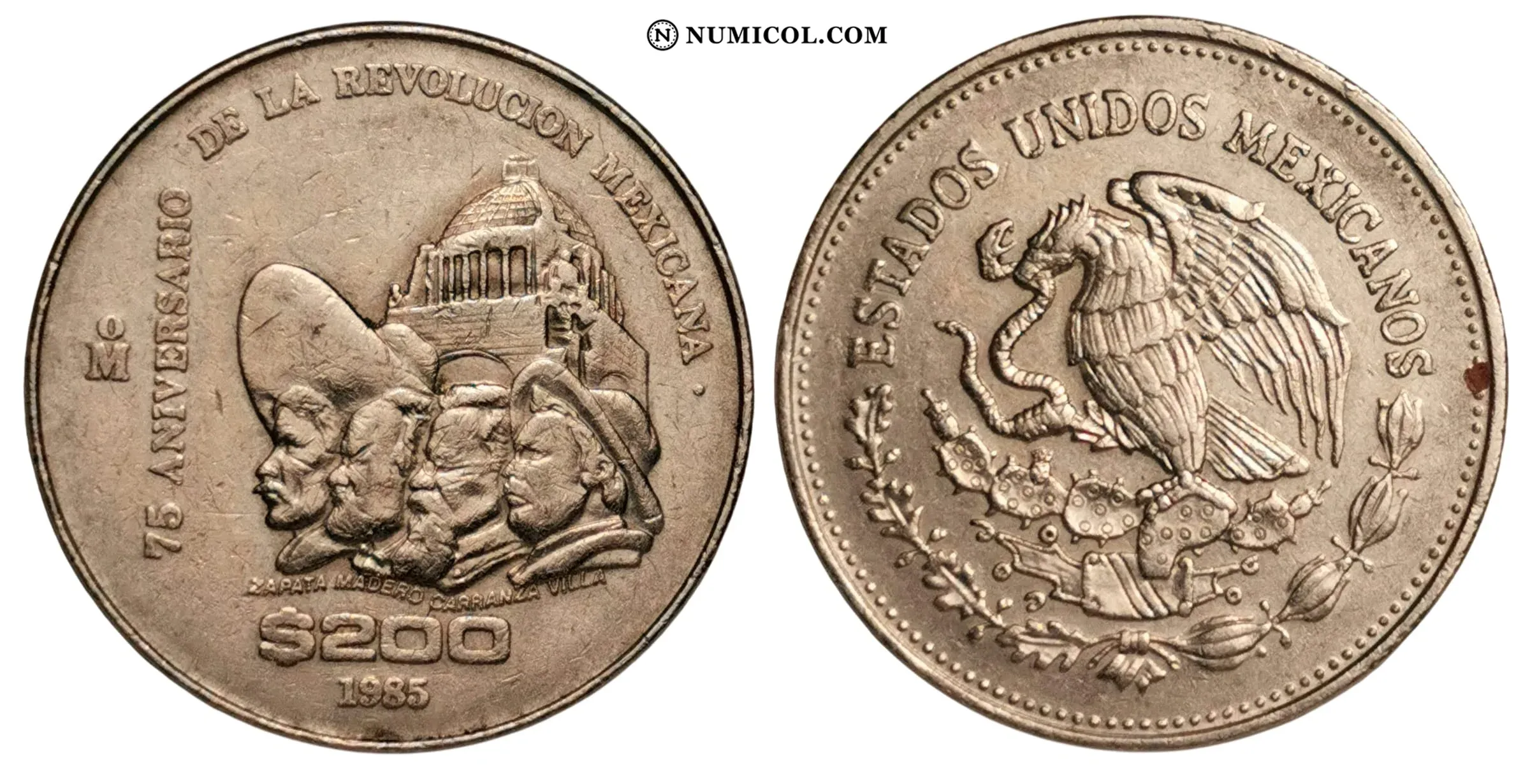 200 Pesos (75th Anniversary of 1910 Revolution)