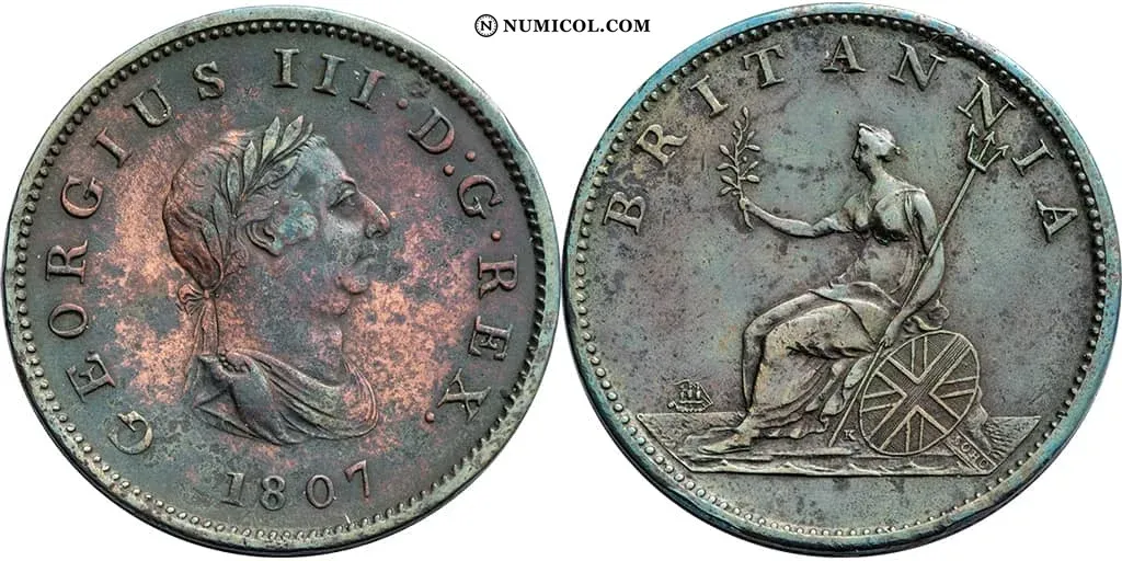 ½ Penique - Jorge III 4th issue