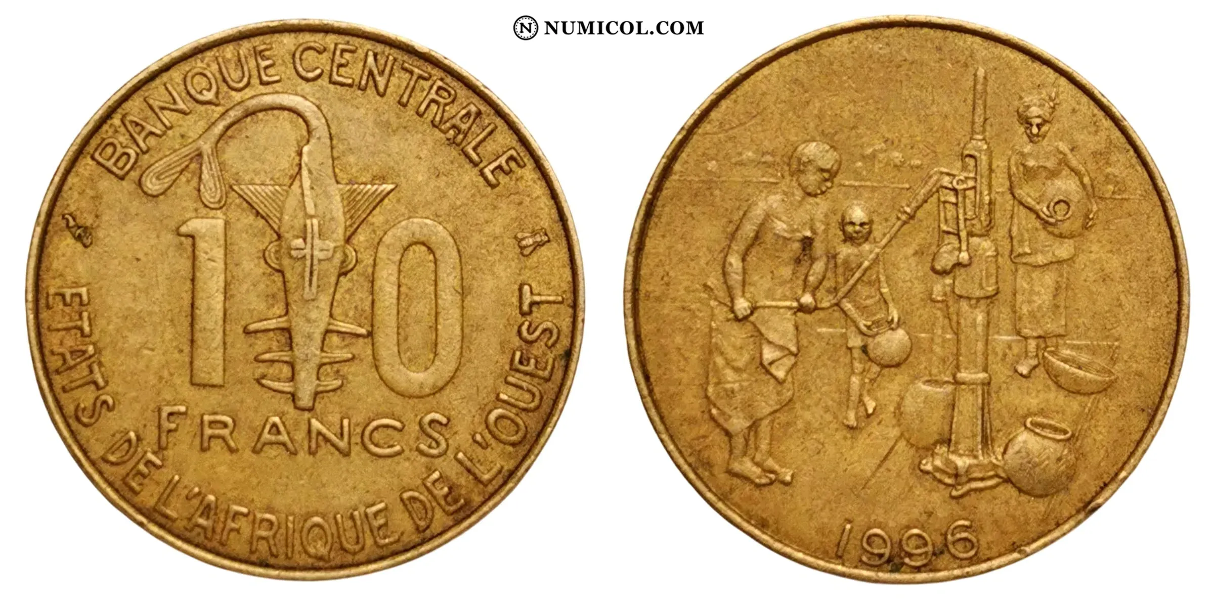 Moneda 10 Francos CFA (FAO)