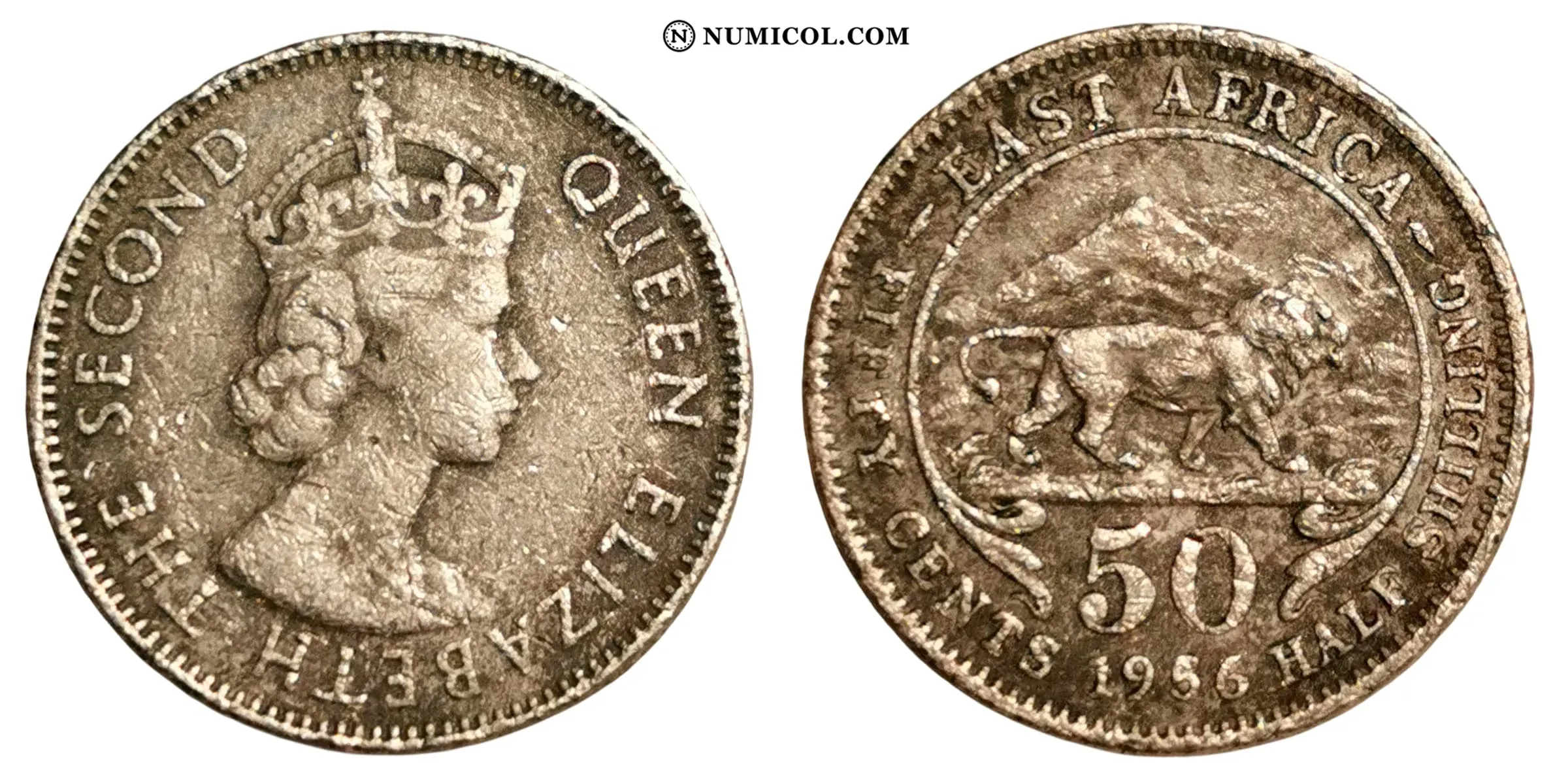 Moneda 50 Cents - Isabel II